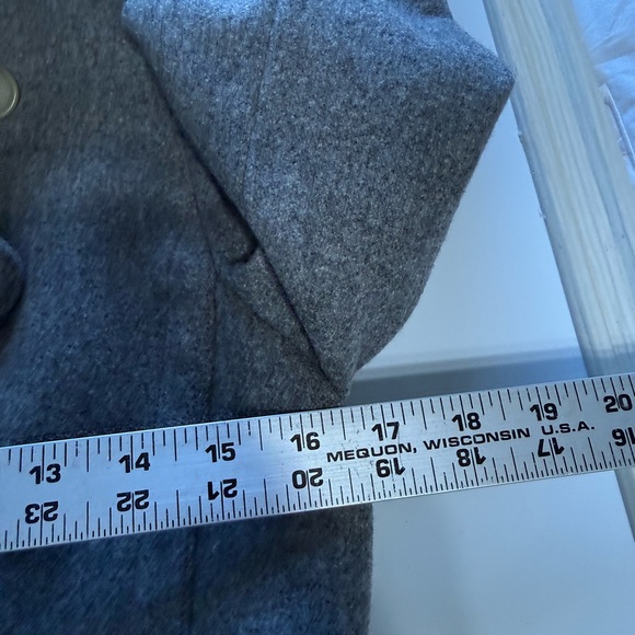 J. Crew Vintage 100% Wool Peacoat Grey Double Breasted Jacket Sz XS Style 85693 - Picture 14 of 16